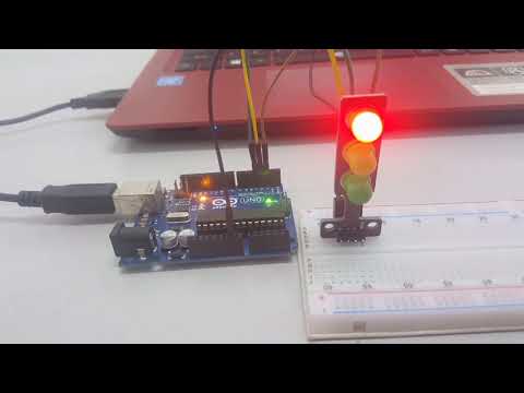 LED traffic light module by using arduino UNO