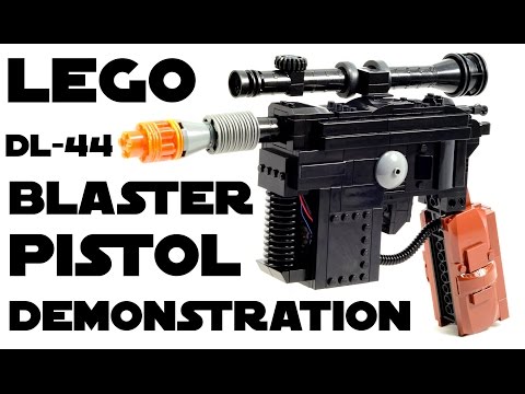 LEGO DL-44 Blaster Pistol Demonstration