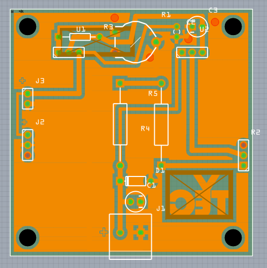 LM317 laser driver pcb with components.png