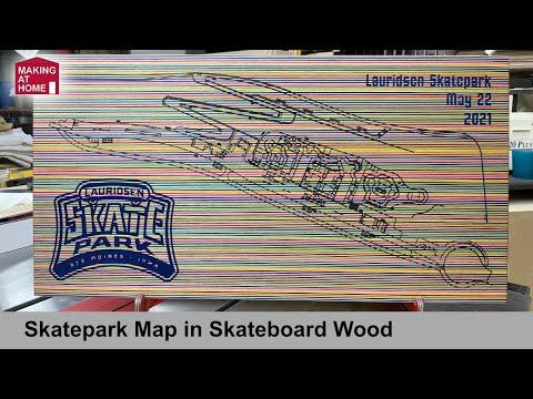 Largest US Skatepark Map Made In Skateboard Wood