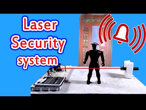 Laser security alarm|How to make at home