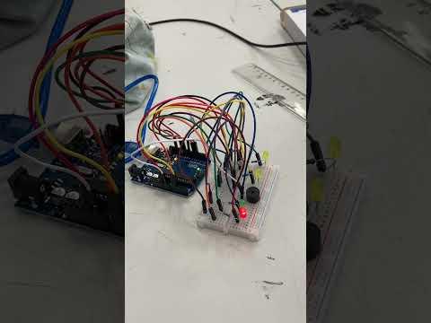 Lasergame Arcade test op breadboard