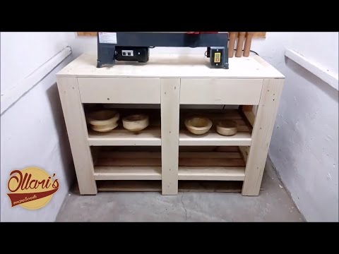 Lathe stand / drawer cabinet made from pallets