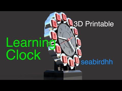 Learning Clock - Versatile - 3D Printable