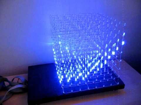 Led cube effect: sidewaves