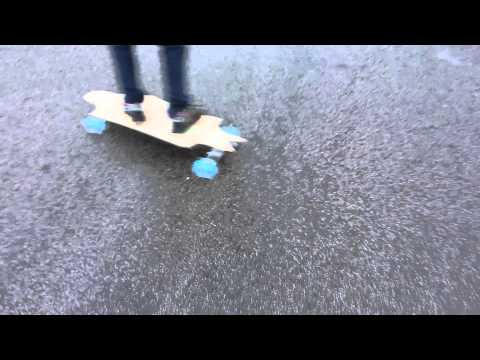 Light-Up Longboard during Day