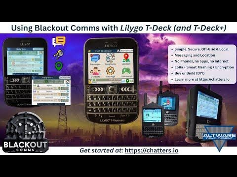 Lilygo T-Deck + Blackout Comms : Simple, Private Off-Grid Text &amp; Location Sharing. Available Now!