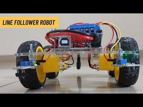 Line Follower Robot using Arduino And L293D Shield