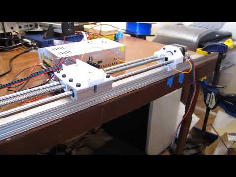 Linear Screw Double Rail Stepping test