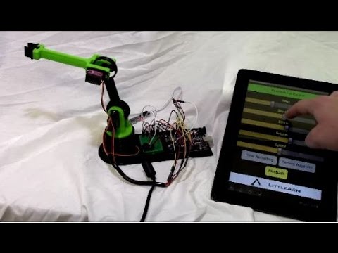 LittleArm Arduino Robot Kit Control with Android App