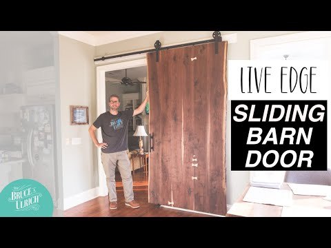 Live Edge Sliding Barn Door // How To Make