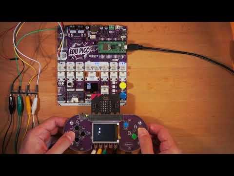 Logic Gate Simulator in MakeCode Arcade on new Kitronik ARCADE for micro:bit with Cytron EDU PICO