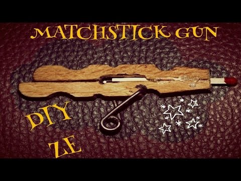 MATCHSTICK GUN - CLOTHESPIN PISTOL