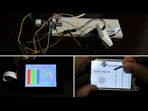 MOTG-RS232 Led and Motor Control