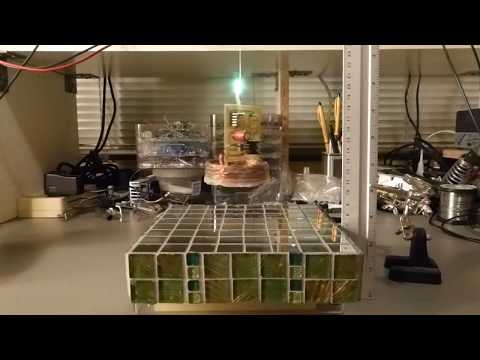 Magic colour changing lamp : demonstration of the wireless power transfer