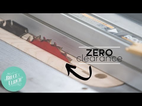 Make Safer Cuts // Zero Clearance Tablesaw Insert // Woodworking