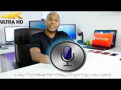 Make Siri Voice Say ANYTHING on a Apple Computer- 4K Video