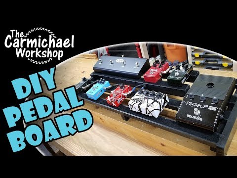 Make a DIY Custom Guitar Effects Pedal Board out of Wood