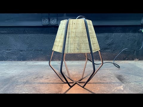 Make a Diamond Lamp Combined wood and iron