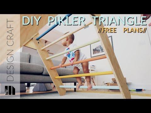 Make a Folding Pikler Climbing Triangle FREE PLANS! // How To // Woodworking