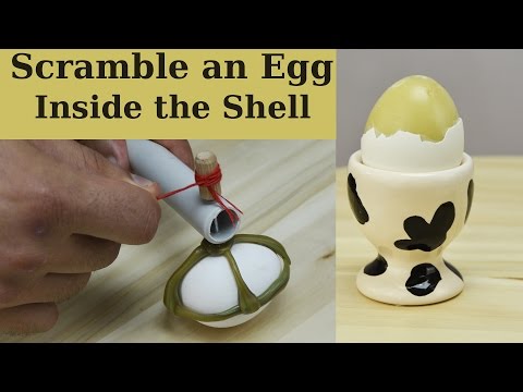 Make a Gadget to Scramble Eggs Inside their Shells