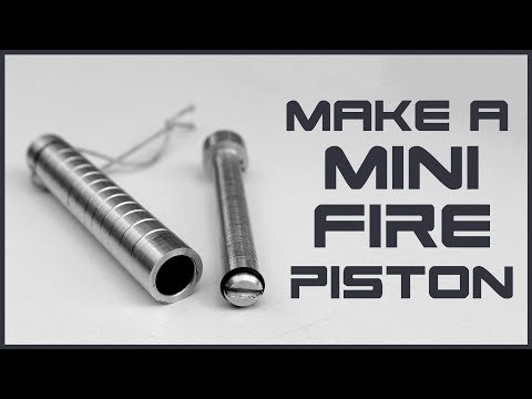 Make a Mini FIRE PISTON On Lathe