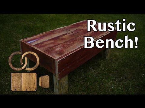 Make a Rustic Bench with Pallets!