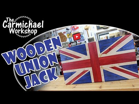 Make a Wooden Union Jack Flag - Woodworking Project