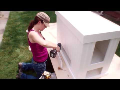 Make a cat litterbox that's also a bench
