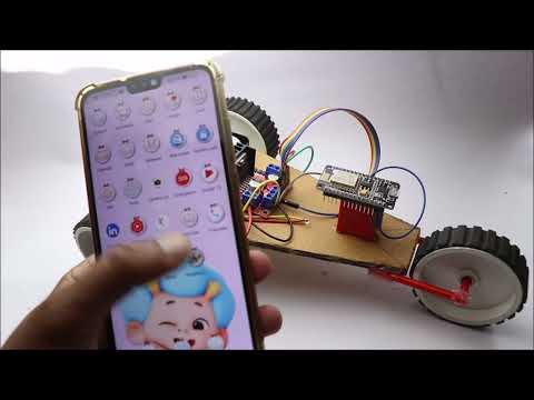 Make robot car at home controlled by a smartphone