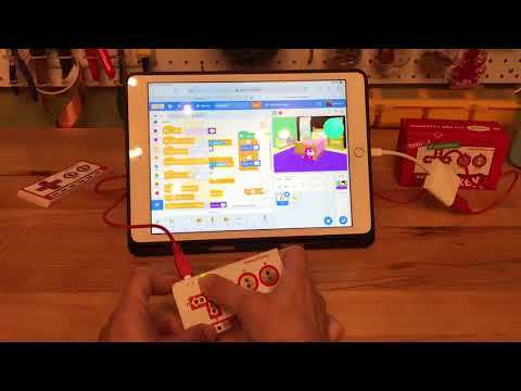 Makey Makey and Scratch on an iPad