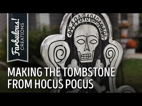 Making Billy Butcherson's Tombstone from Hocus Pocus