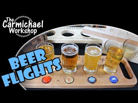 Making Four Different Beer Flights for Father's Day Gifts