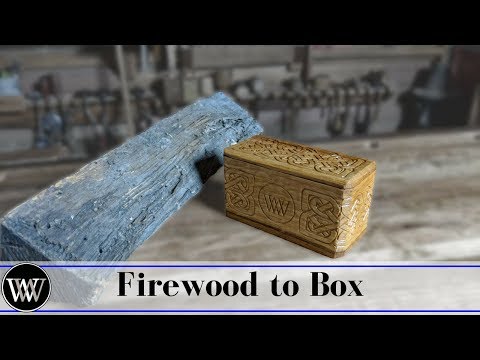 Making a Box From Firewood With Hand Tools