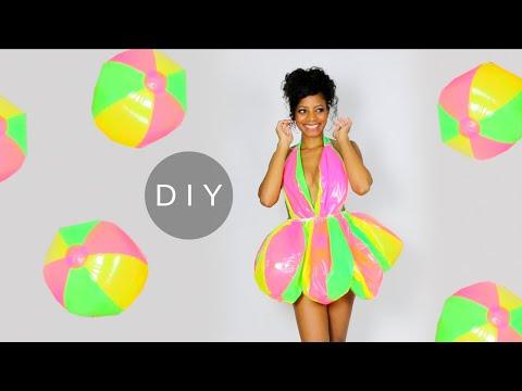 Making a DIY Mini Dress Out of Beach Balls!