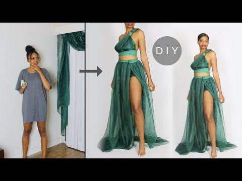 Making a Dress Out of Curtains (Easy Sewing!)