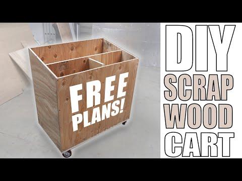 Making a Mobile Scrap Wood Cart out of Scrap Wood