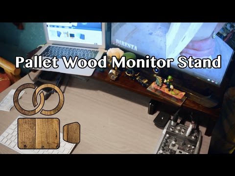 Making a Pallet Wood Monitor Stand