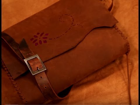 Making a Rustic Leather Laptop Bag