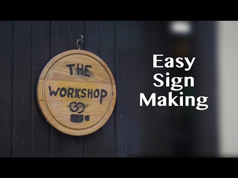 Making a Sign from a Cutting Board