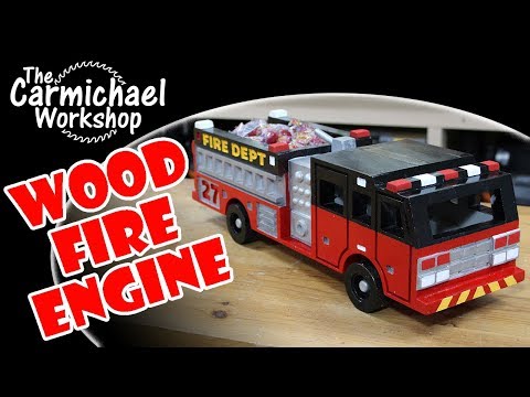 Making a Wooden Fire Engine with the Inventables X-Carve CNC Machine