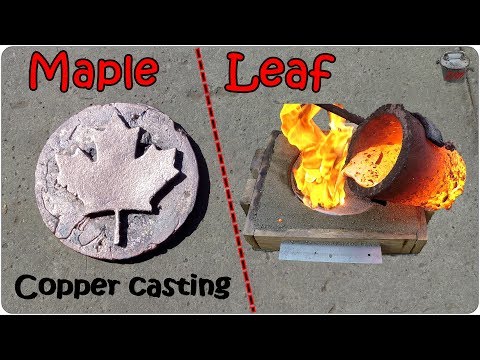 Making a copper Maple Leaf for Canada Day. Canada 150!