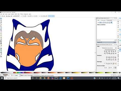 Making a spray paint stencil of Ahsoka