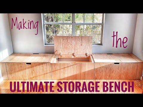 Making the Ultimate Storage Bench for our front room...