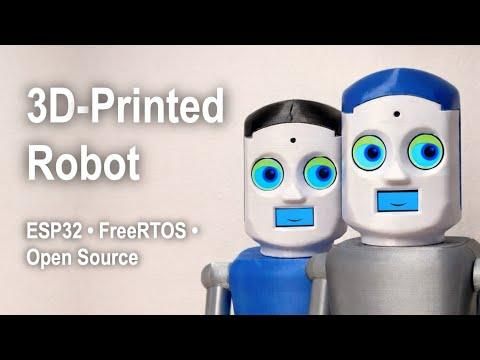 Marvin, a 3D-Printed Open-Source Robot (ESP32 + FreeRTOS)