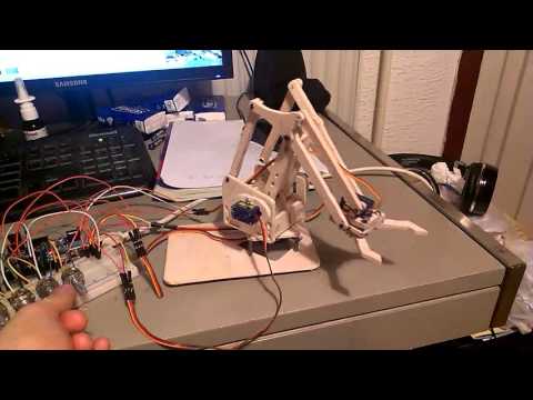 MeArm Controled With Arduino And Potentiometers