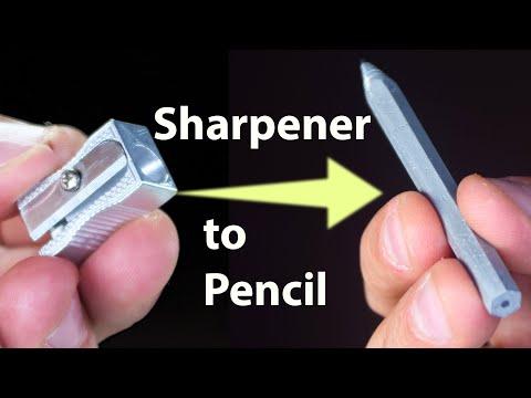 Melting Pencil Sharpeners in the Microwave to make a Pencil