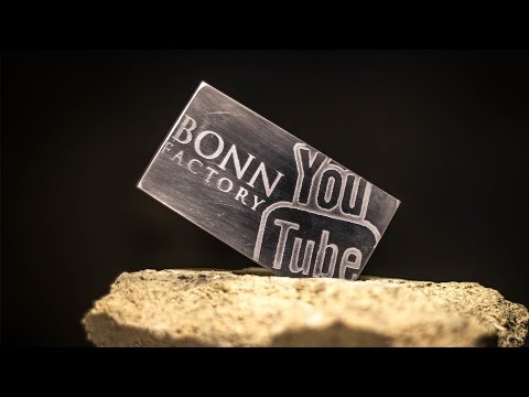 Metal etching - how to make a man's visiting card