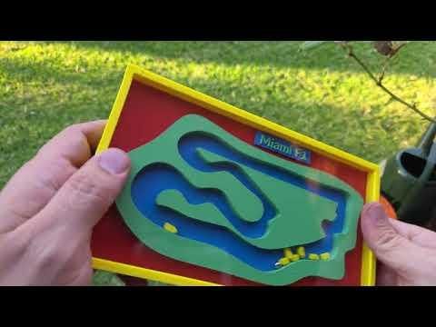 Miami F1 race track marble maze game