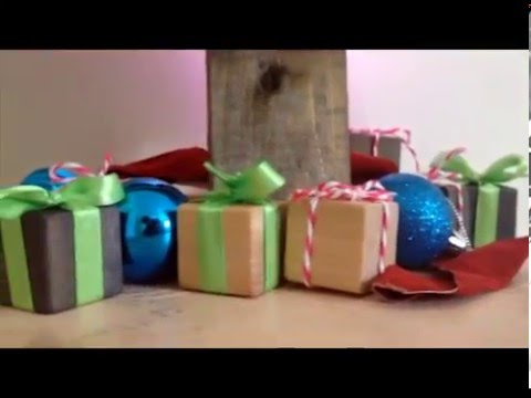 Mini Christmas Gift Cubes